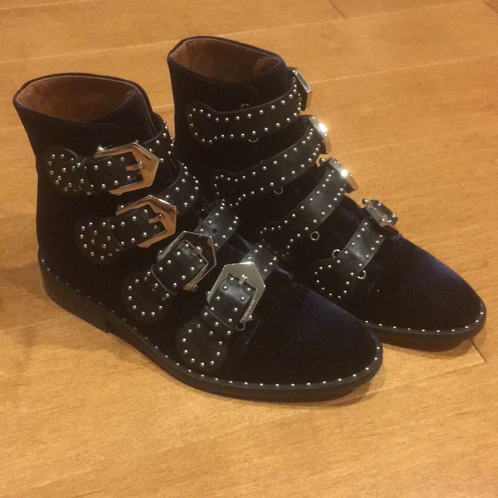 Authentic Givenchy Elegant Studded Ankle Boots 36